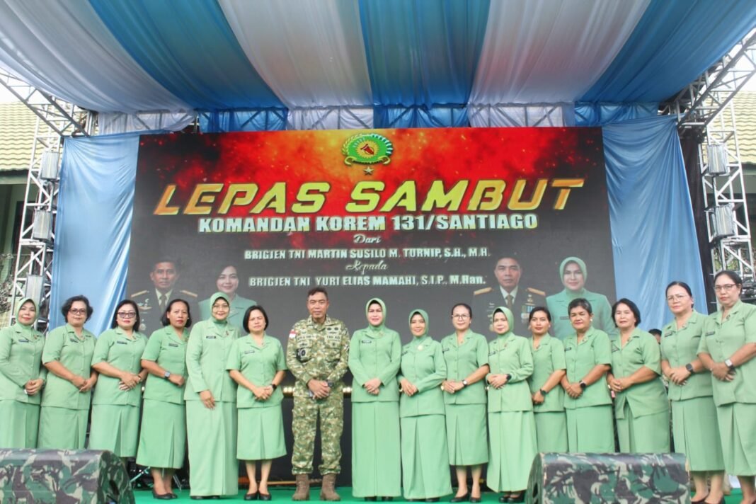 Kegiatan Sertijab Danrem 131/Santiago Dengan Kehadiran Dandim 1309/Manado