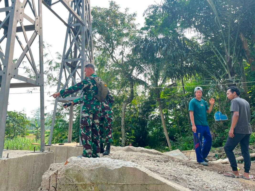 Pembangunan Tiang Pylon Jembatan Garuda Dikebut Bersama Masyarakat