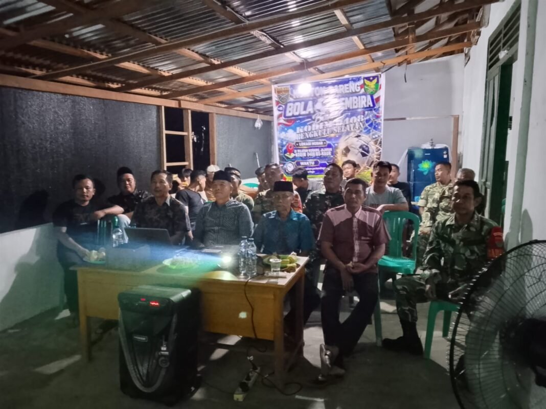 Kodim 0408/BS Menggelar Nobar Piala Dunia untuk Memperkuat Rasa Kebersamaan