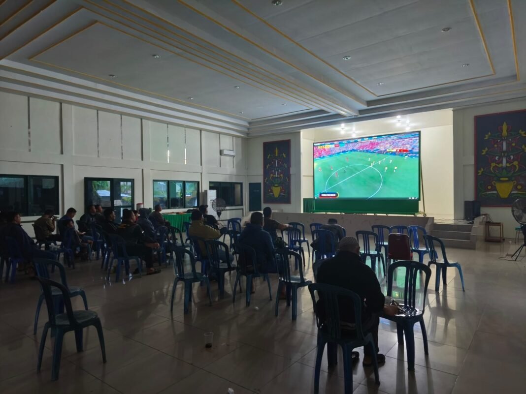 Kodim 1011/Klk Gelar Nobar Piala Dunia 2026 di Markas
