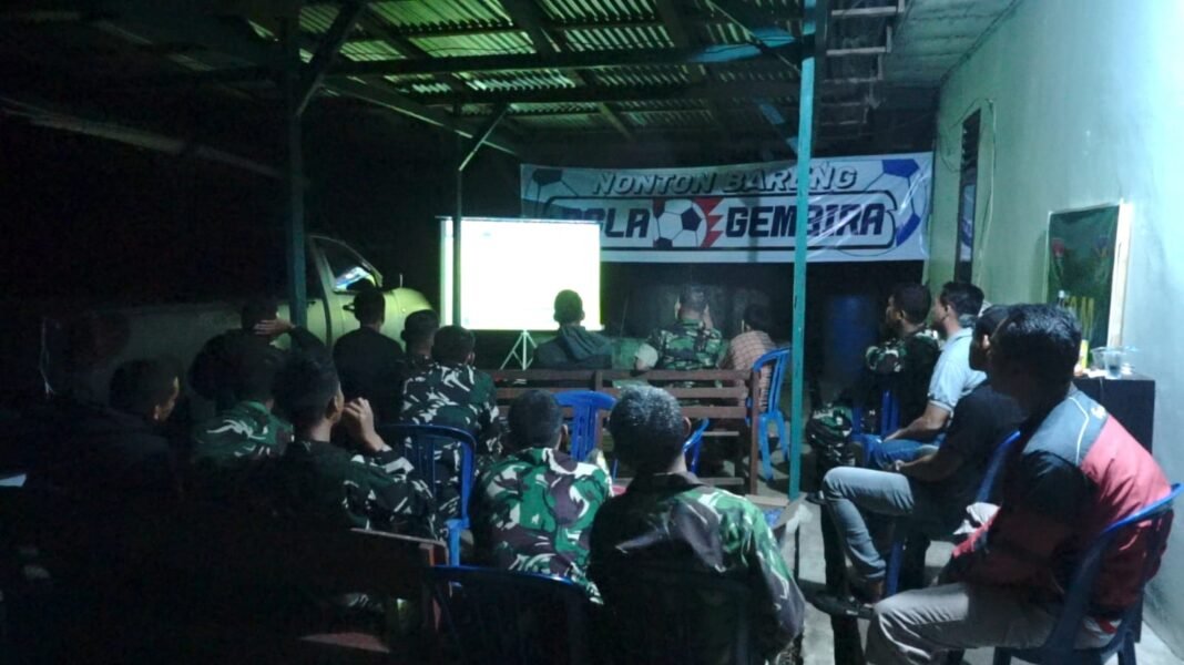 Kodim 0425/Seluma Gelar Nonton Bareng Piala Dunia 2026 sebagai Sarana Kemanunggalan