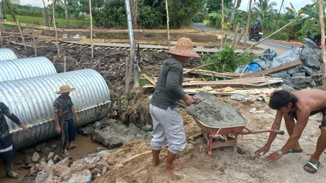 Pembenahan Jembatan Garuda Tahap IV: Pemasangan Batu Belah Sudah Progress 26%
