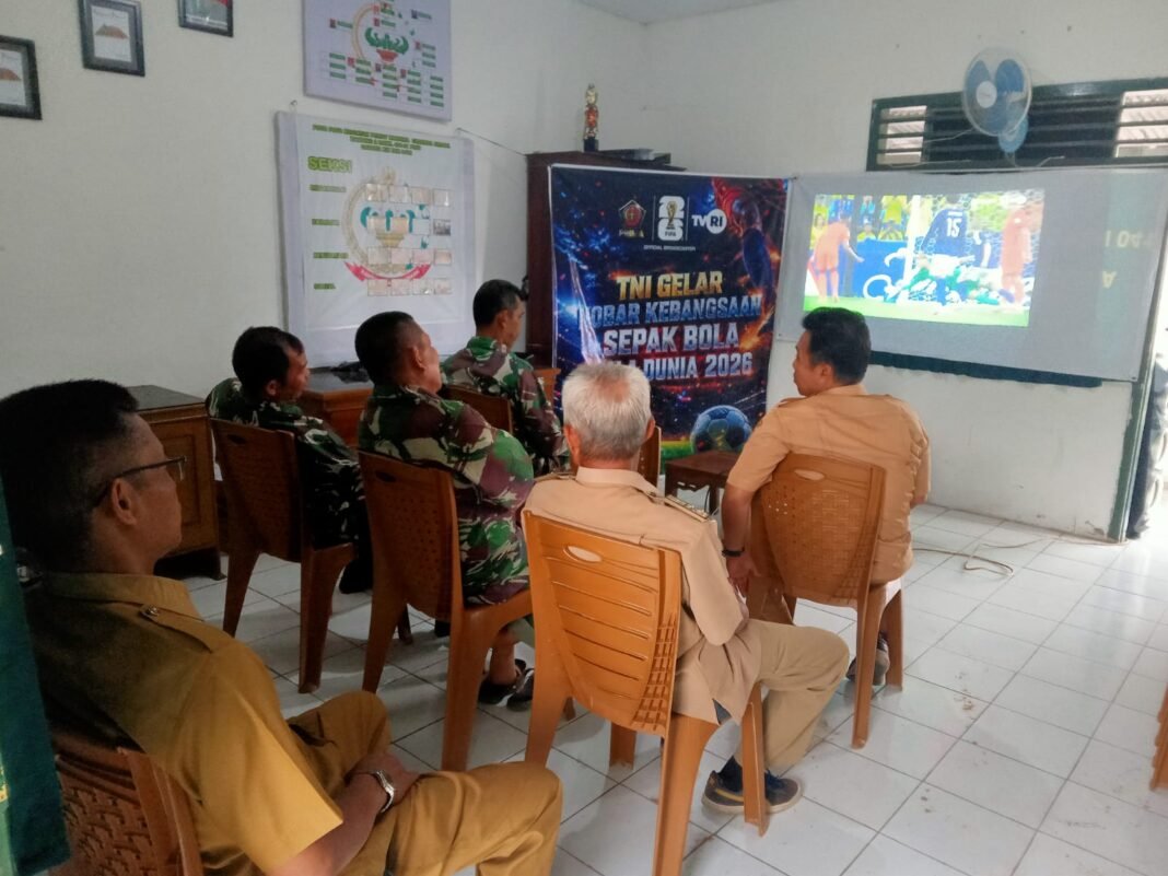 Menonton Bersama Piala Dunia 2026, Kodim 0408/BS Rayakan Kebersamaan dengan Masyarakat