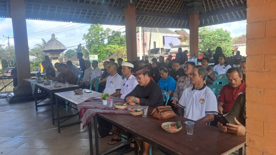 Sambutan Babinsa, Program PPK Ormawa Universitas Udayana Di Desa Aan