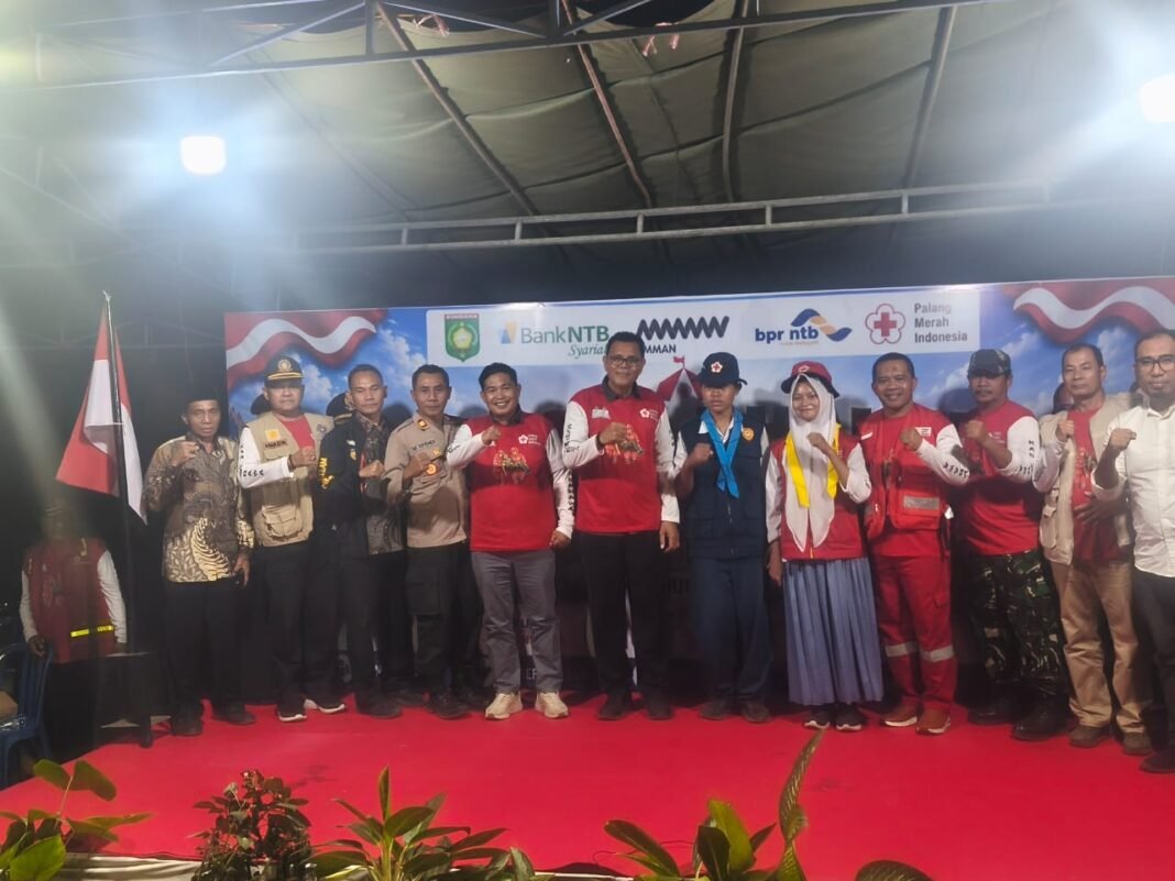 Pembukaan Kemah Bhakti dan Lomba PMR III di Sumbawa, Danramil Hadir Dalam Dukungan