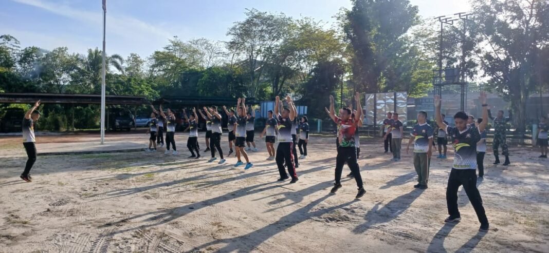 Kodim 1015/Sampit Gelar Aktivitas Olahraga untuk Kesehatan Prajurit