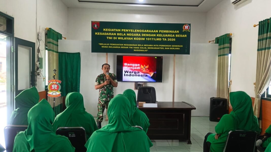 Pembinaan Kesadaran Bela Negara Kodim 1017/Lamandau bagi Keluarga Besar TNI