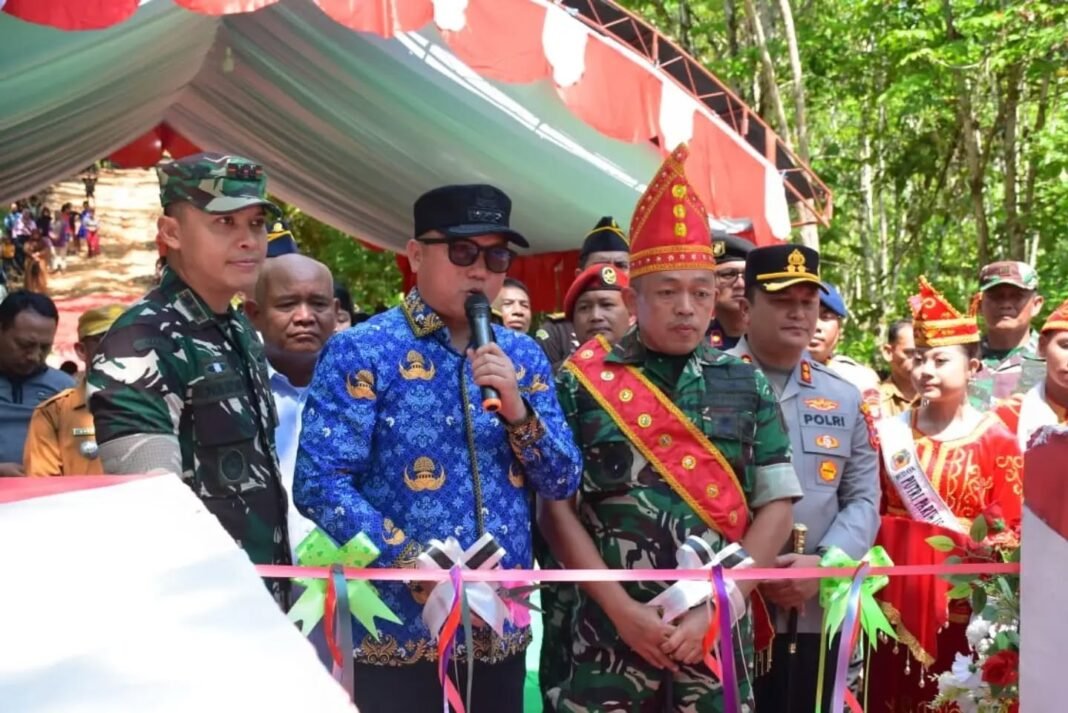Danrem 132/Tadulako Laksanakan Peresmian Jembatan Perintis Garuda, Memberikan Dorongan Baru bagi Warga Morowali Utara