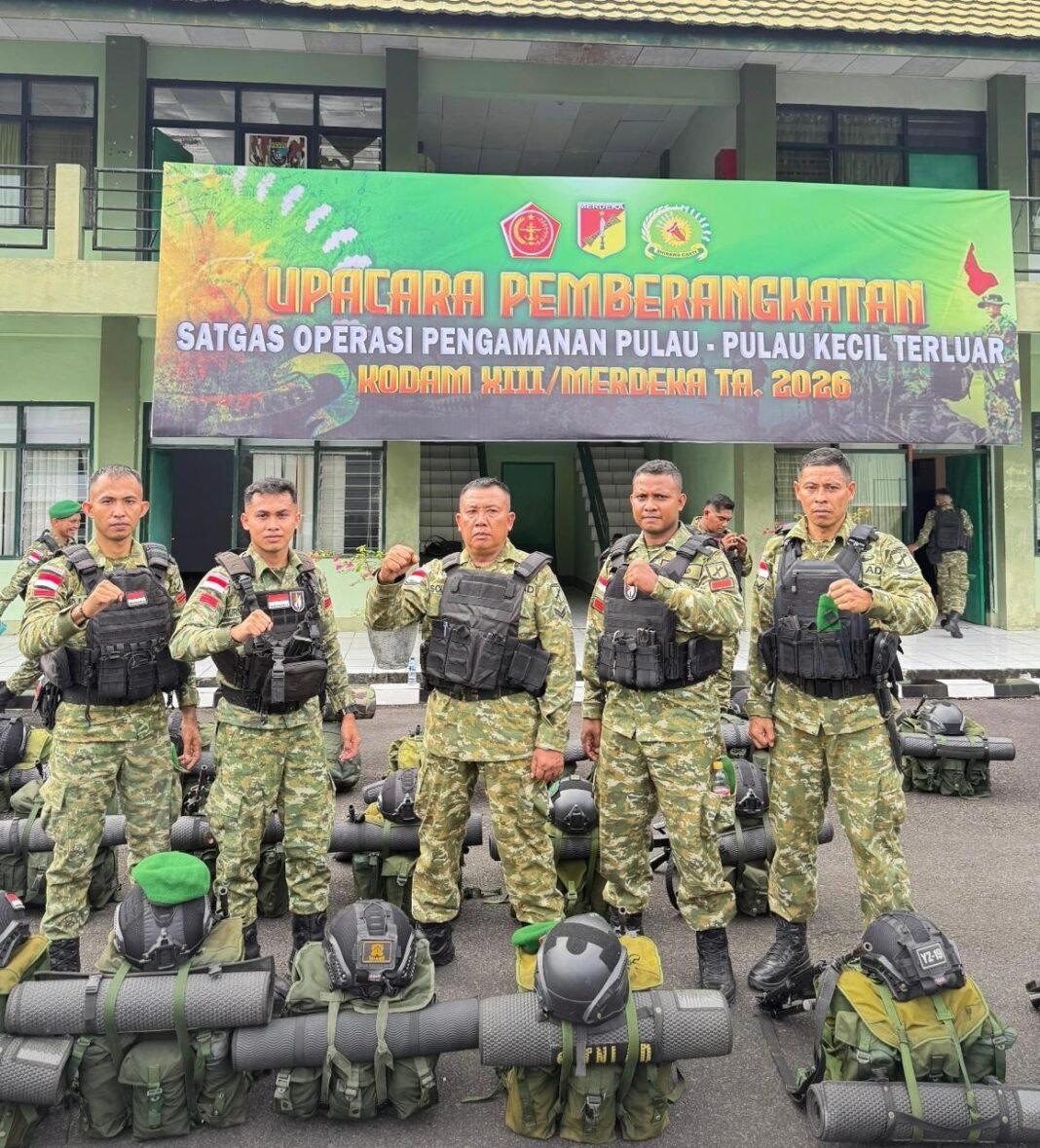 Lima Anggota Kodim 1309 Diberangkatkan untuk Mengamankan Perbatasan