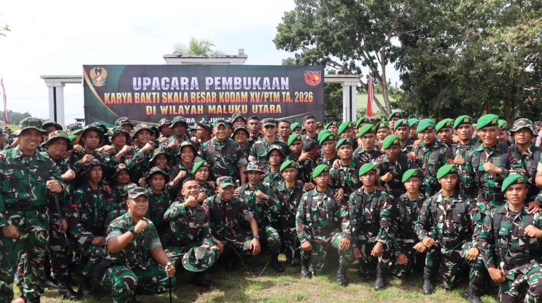 Gubernur Maluku Utara Resmikan Kegiatan Karya Bakti TNI
