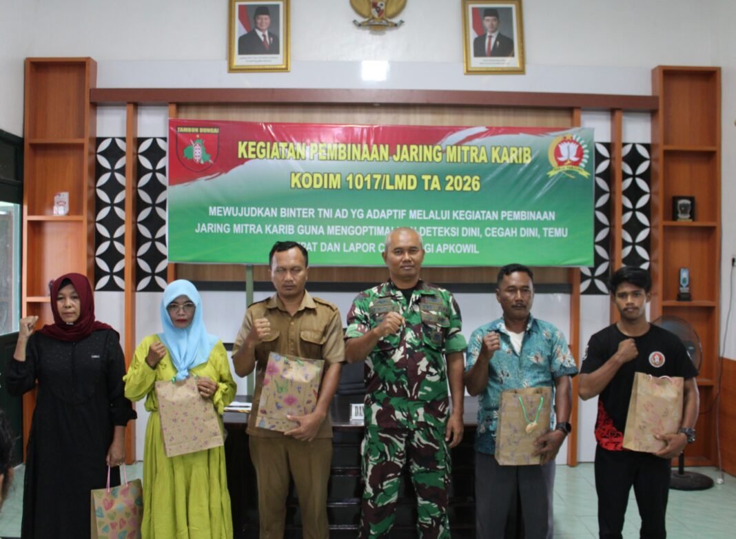 Penguatan Jaring Mitra Karib oleh Kodim 1017/Lmd untuk Stabilitas Wilayah