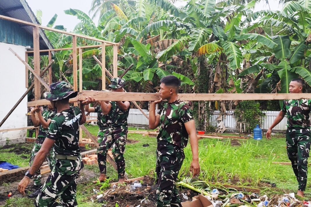 Warga Serapu Apresiasi TNI AD yang Renovasi Gereja Santo Yosep Melalui Karya Bakti
