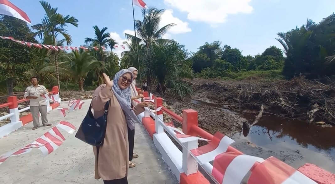 Pembangunan Jembatan Aramco di Desa Pemangkat Rampung 100 Persen, Akses Transportasi Masyarakat Kini Lancar