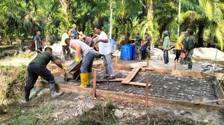 Pembangunan Jembatan Aramco Kodim 0107/Aceh Selatan Capai 60 Persen, Masuki Tahap Penting