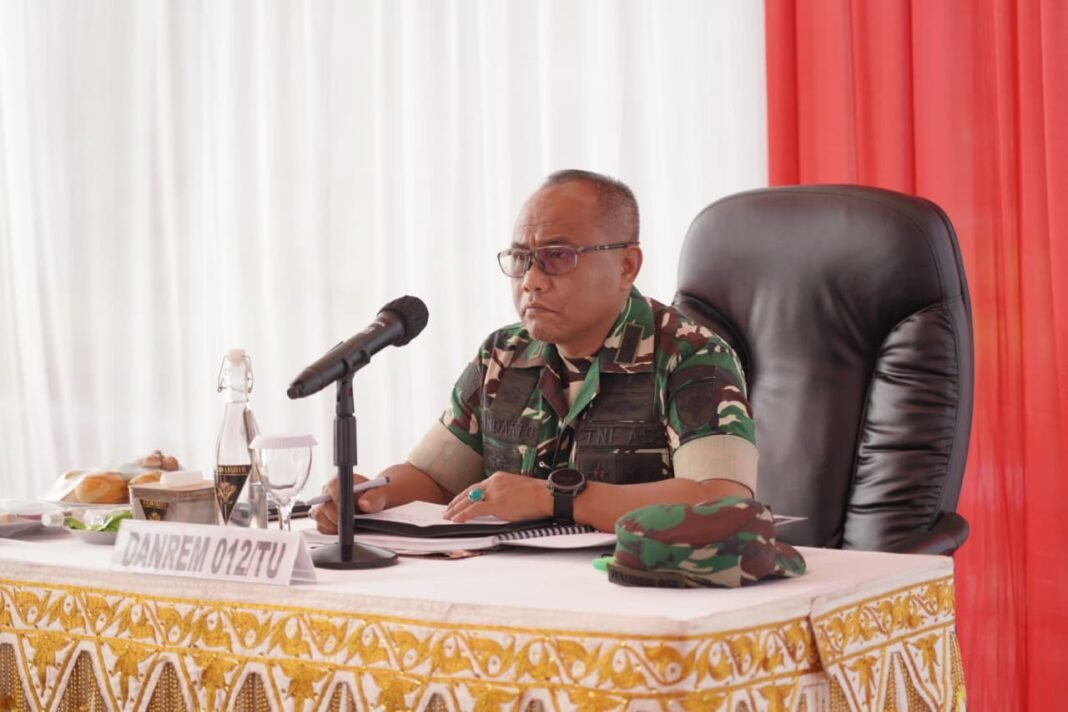 Korem 012/TU Pastikan Prajurit Yonif 115/Macan Leuser Siap Jaga Perbatasan Indonesia