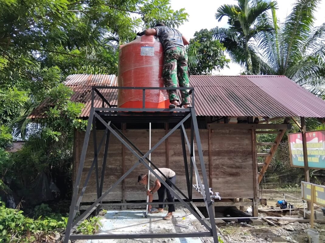 Satgas TMMD Ke-129 Kodim 0114/Aceh Jaya Percepat Pemasangan Jaringan Perpipaan Demi Akses Air Bersih