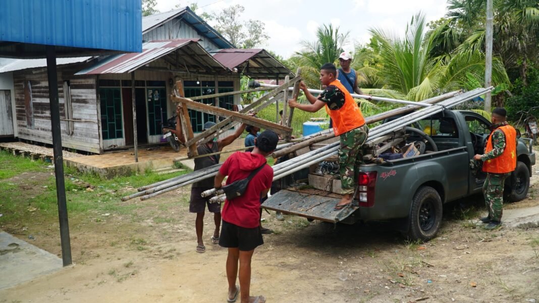Penggeseran Alat Sumur Bor Perkuat Sinergi TNI dan Warga di Lokasi TMMD