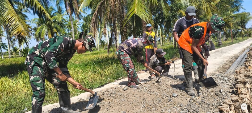 Satgas TMMD Ke-129 Percepat Pembangunan Jalan Demi Warga