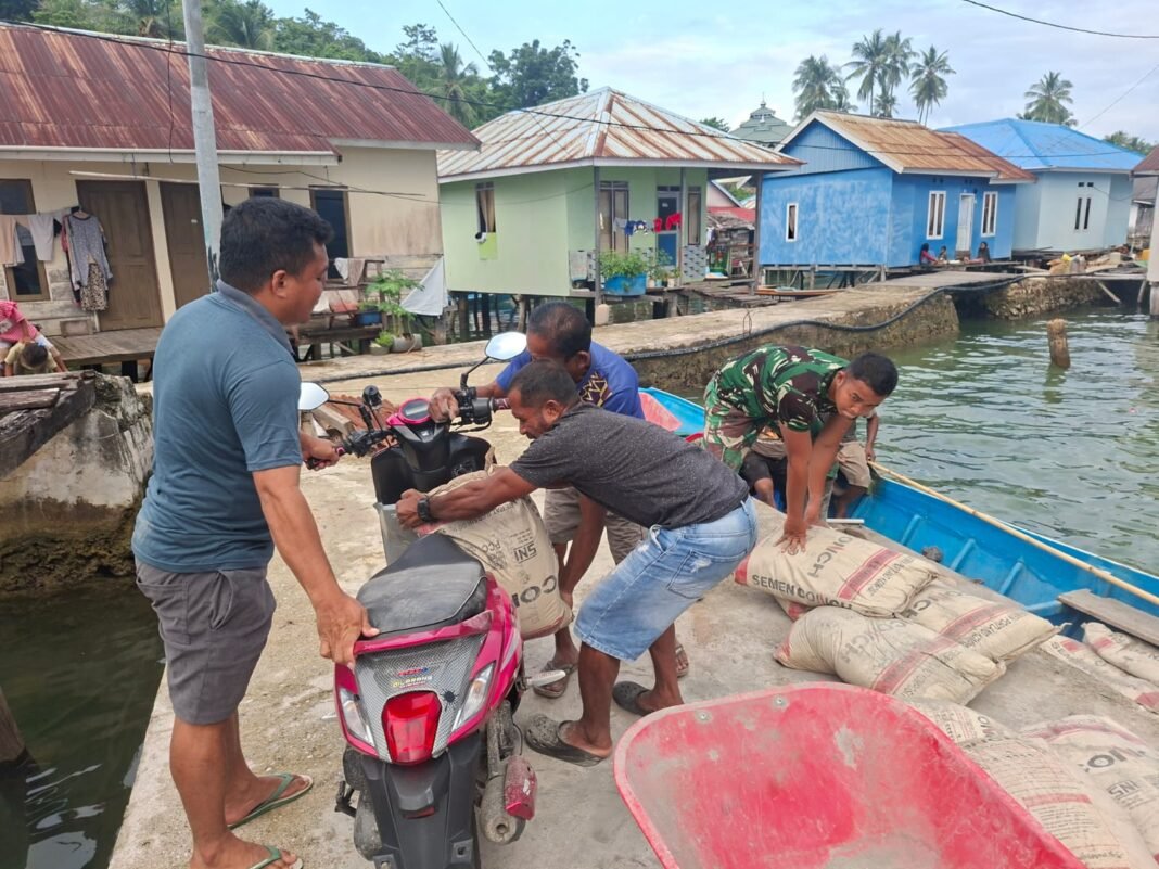 Masyarakat di Morowali Bergotong Royong Bantu TMMD Ke-129
