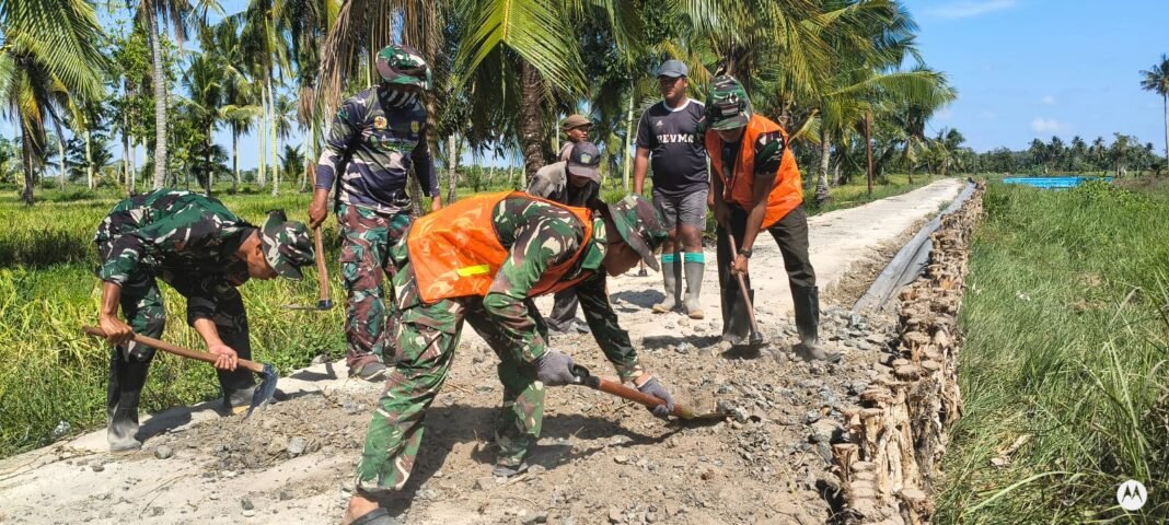 TMMD Fokus pada Pembangunan Jalan 1,2 Kilometer untuk Masyarakat