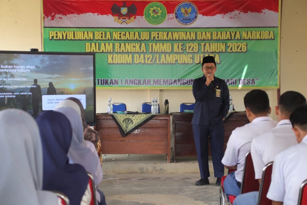 Pelaksanaan Program Non-Fisik TMMD di Desa Baru Raharja
