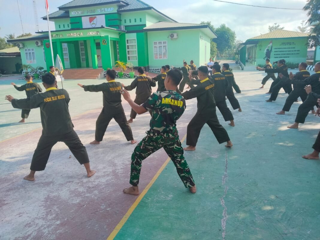 Kodim 1420/Sidrap Gelar Latihan Pencak Silat Militer