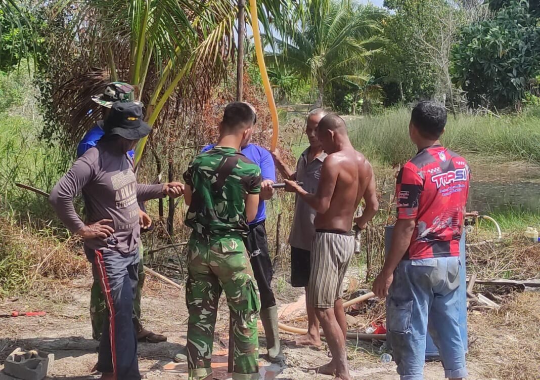 Kebut Pembangunan Sumur Bor TMMD ke-129 di Bangka