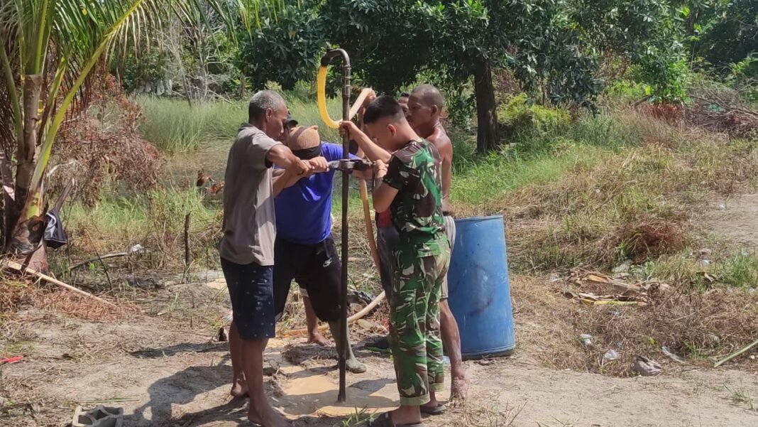 Sumur Bor TMMD ke-129 Jadi Solusi Atasi Keterbatasan Air Bersih di Desa Deniang