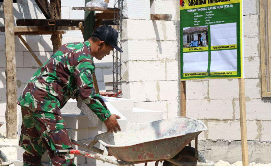 10 Rumah Layak Huni Rampung, TMMD 129 Tingkatkan Kualitas Hidup Warga Desa Tlemang