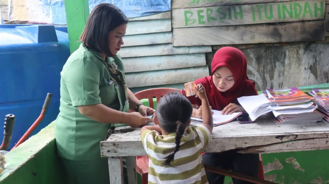 TNI Manunggal Membangun Desa: Fokus pada Kesehatan dan Pencegahan Stunting di Nunukan
