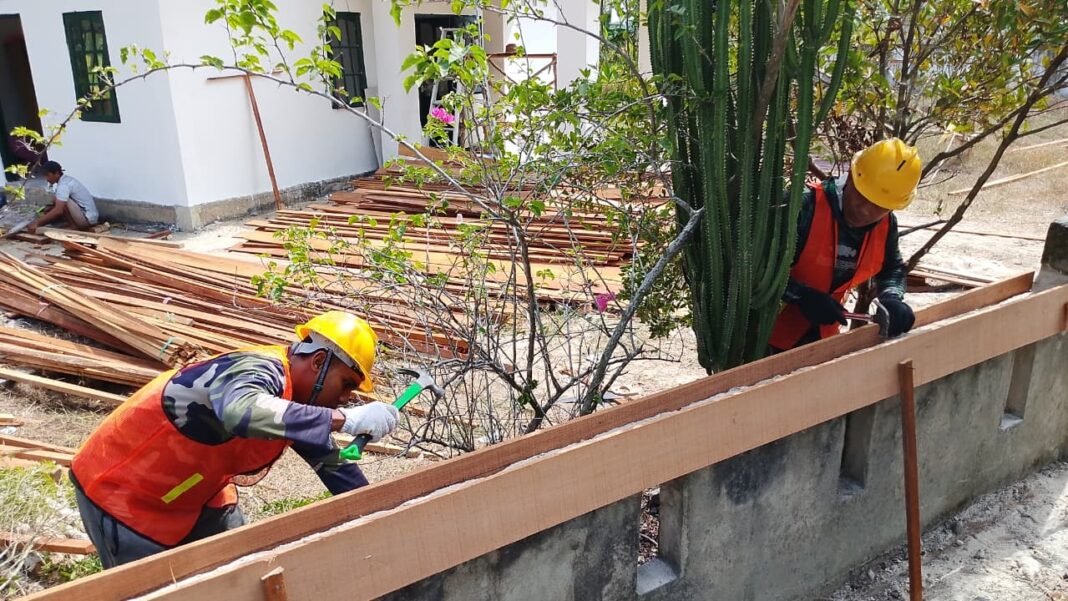 Kemajuan Pembangunan Musholla Darul Iman dalam TMMD Reguler Ke-129