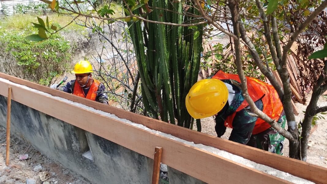 TMMD Ke-129 Meningkatkan Kualitas Sarana Ibadah di Desa Bandar Raya