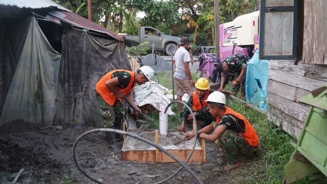 Akses Air Bersih untuk Masyarakat Desa Bandar Raya dari TMMD