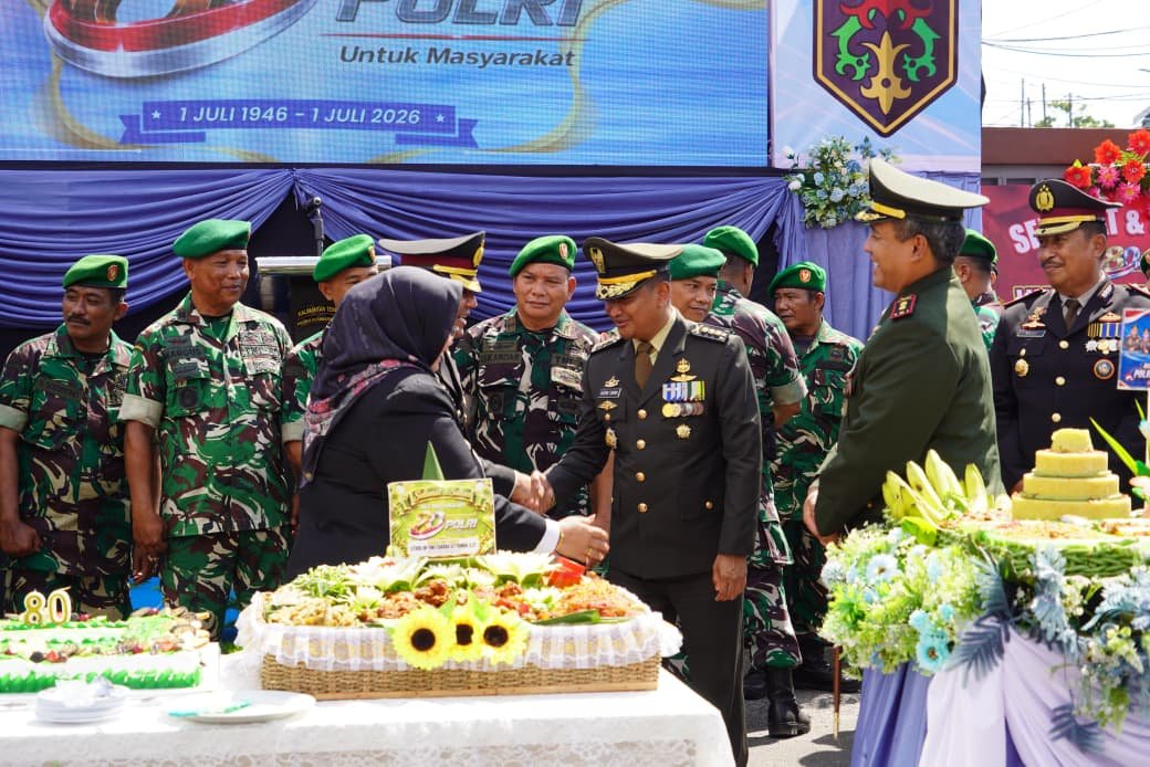 Upacara Hari Bhayangkara ke-80: Kasrem Hadir sebagai Representasi TNI