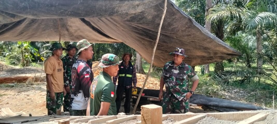 Monitoring Pembangunan Jembatan Garuda oleh Dandim 1015/Sampit