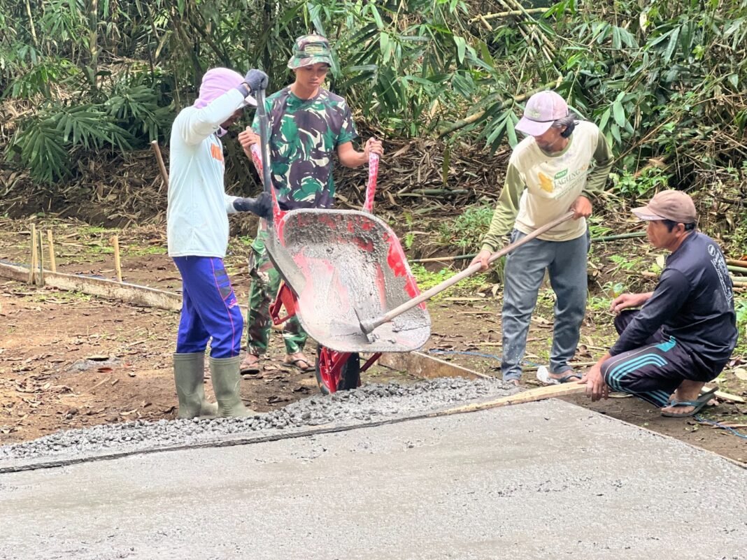 TMMD Ke-129: Jalan Rabat Beton Diharapkan Perkuat Ekonomi Desa Sekardadi