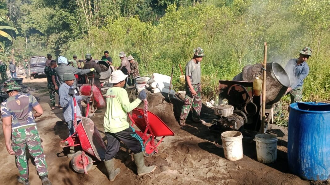Hari ke-9 TMMD Ke-129: Struktur DPT di Desa Sekardadi Makin Solid