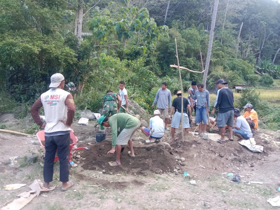 Peningkatan Kesehatan Lingkungan di Desa Langi Melalui TMMD