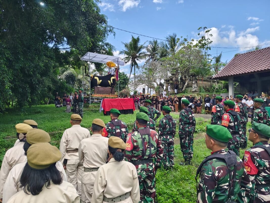 Kegiatan Upacara Militer di Klungkung untuk Menghormati Purnawirawan