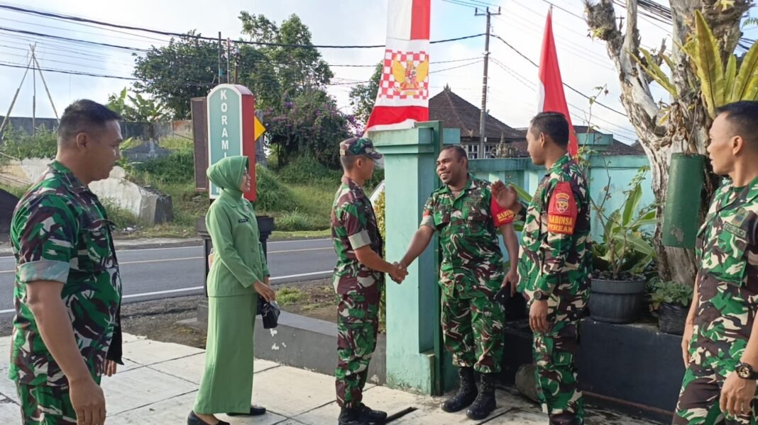 Dandim Tabanan dan Persit Laksanakan Silaturahmi di Koramil Baturiti