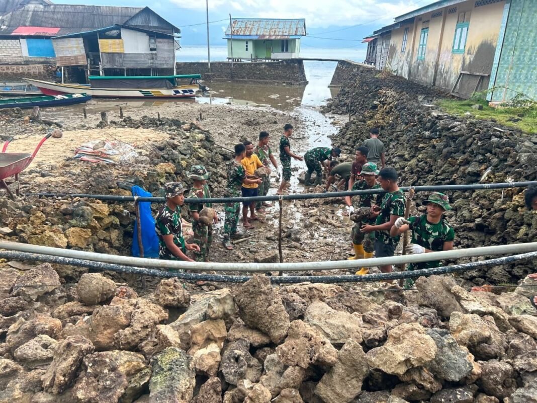 Keterlibatan Warga Dorong Percepatan Pekerjaan Rabat Jalan oleh Satgas TMMD di Desa Polewali
