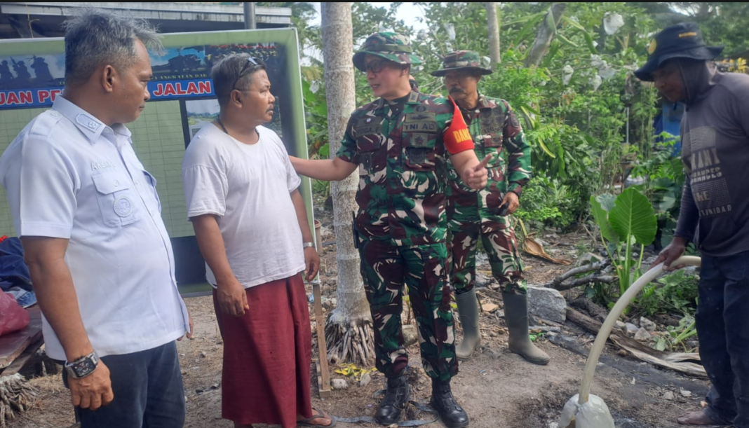 Inspeksi Lokasi Proyek TMMD 129, Dansatgas Kodim 0413/Bangka Tunjukkan Komitmen