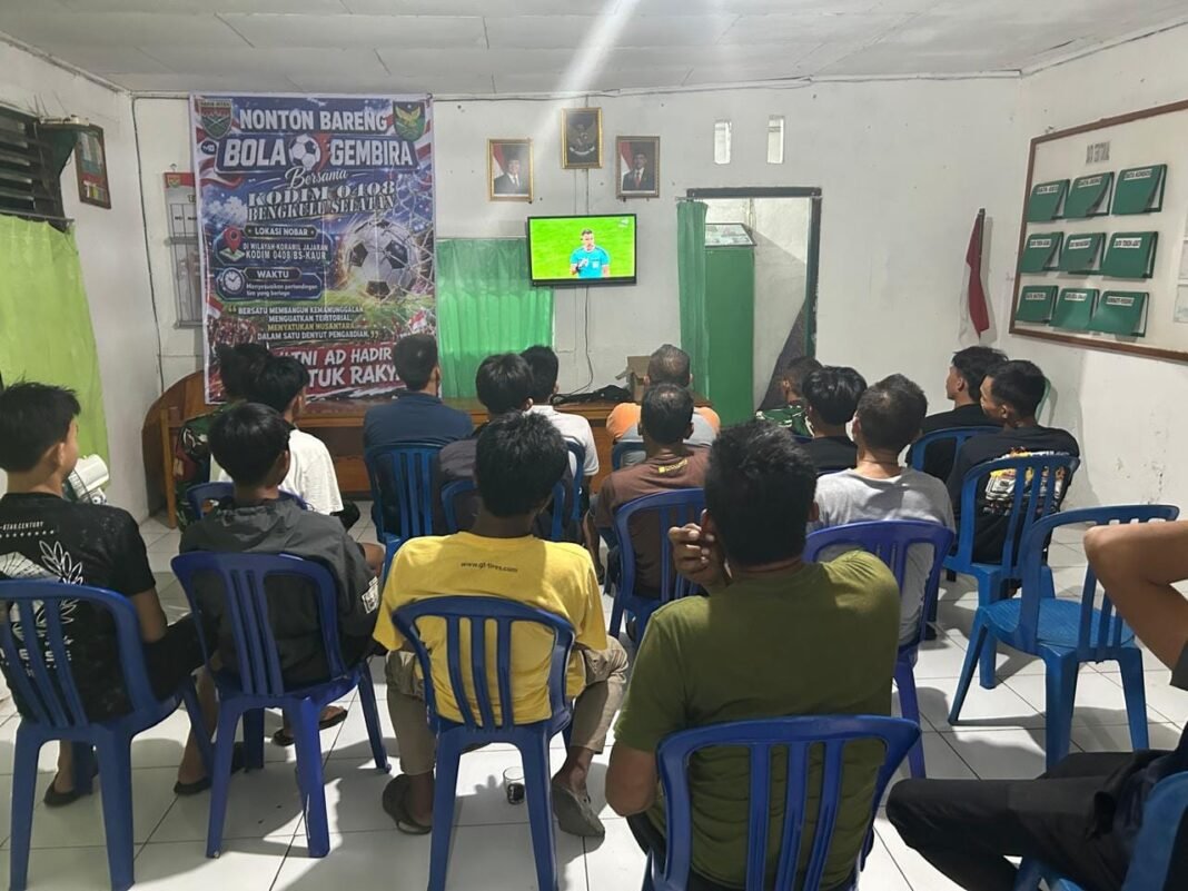 Kodim 0408/BS Adakan Nobar Piala Dunia 2026 untuk Serukan Kebersamaan