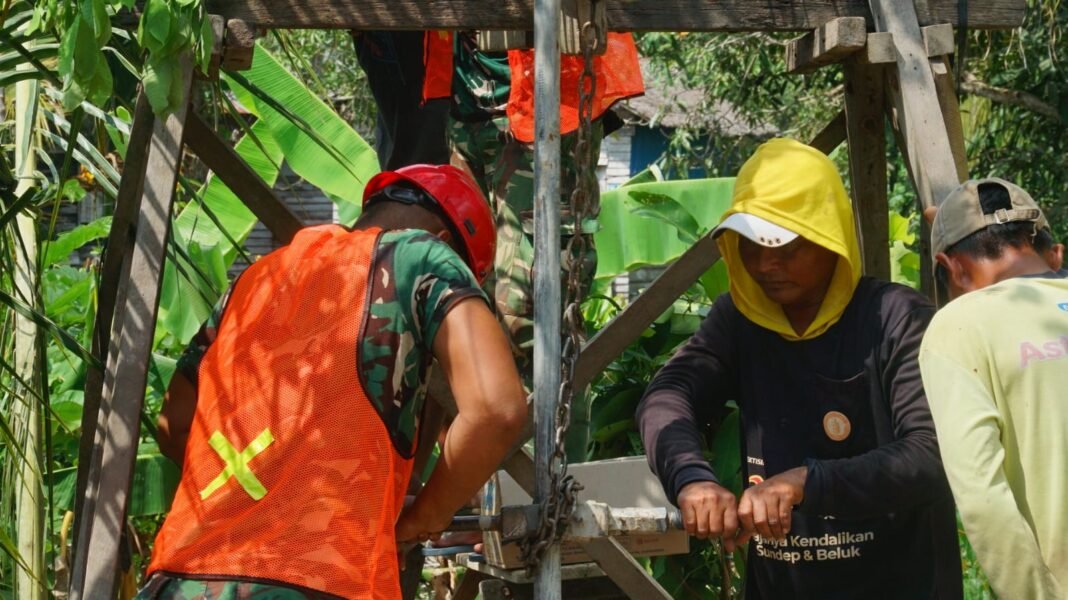TMMD Ke-129 Teruskan Pembangunan Sumur Bor untuk Air Bersih Warga