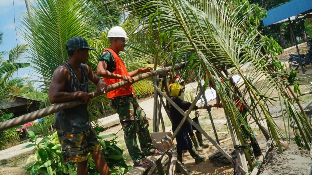 Gotong Royong Masyarakat dalam Proyek Sumur Bor TMMD Ke-129