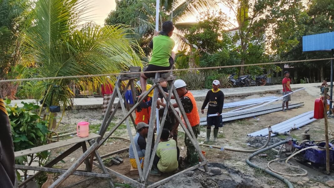 Desa Bandaraya Bersatu: Kerjasama TNI dan Warga untuk Akses Air Bersih