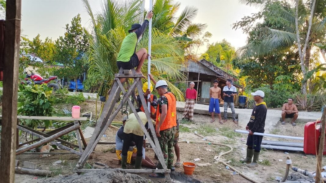 Membangun Masa Depan Desa melalui TMMD Ke-129: Pemasangan Pipa Sumur Bor