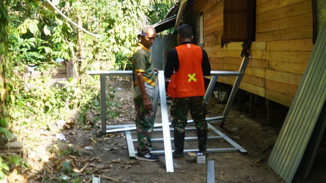 Satgas TMMD Ke-129 Percepat Pembangunan Rumah MCK untuk Warga