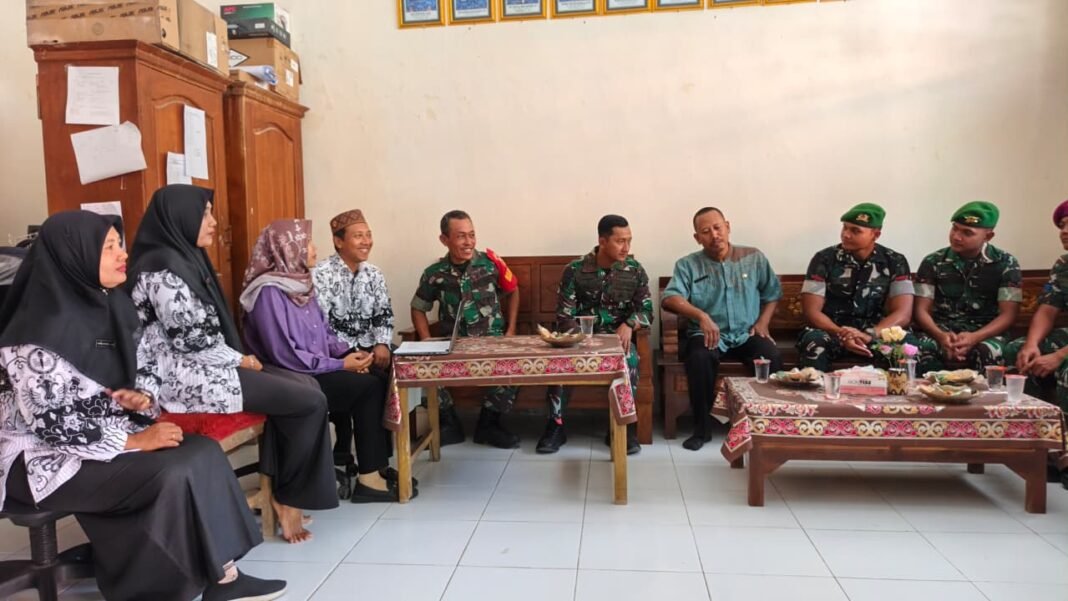Kerjasama Satgas TMMD dan Pendidik di Tlemang Semakin Erat