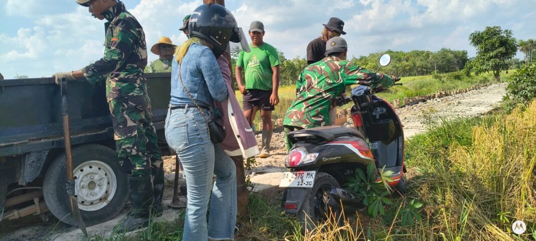 Dukungan Satgas TMMD Ke-129 bagi Warga Desa Bandaraya